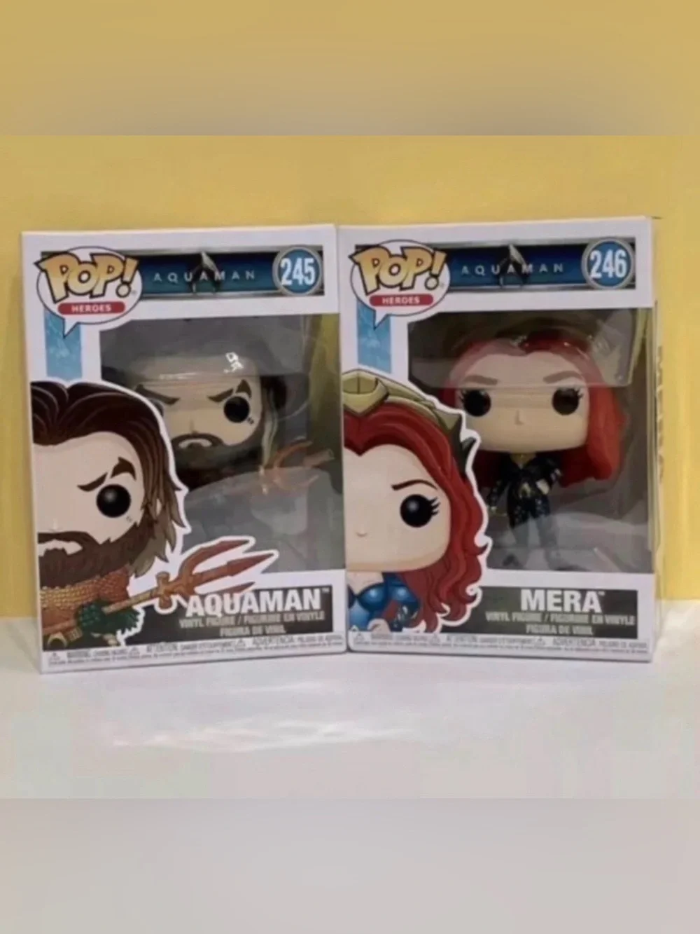 NIB Funk Pop! Aquaman Movie: Aquaman #245 & Mera #246
